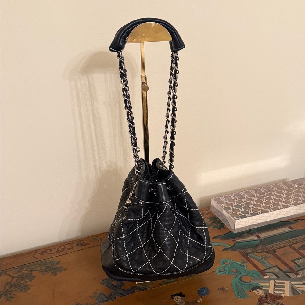 Chanel Black Quilted Chain Bag